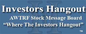 Air Water Inc (OTCMRKTS: AWTRF) Stock Message Board