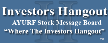 Ayurcann Holdings Corp (OTCMRKTS: AYURF) Stock Message Board