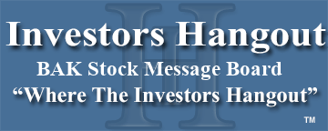 Braskem S.A. (NYSE: BAK) Stock Message Board