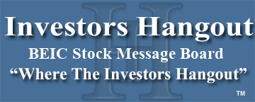 Beicang Iron & Steel Inc. (OTCMRKTS: BEIC) Stock Message Board