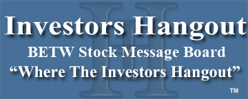 Bettwork Industries Inc. (OTCMRKTS: BETW) Stock Message Board