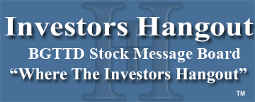 GOAT INDS LTD. (OTCMRKTS: BGTTD) Stock Message Board