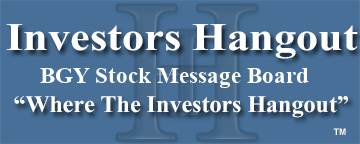Blackrock International (NYSE: BGY) Stock Message Board