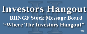 Bhang Inc. (OTCMRKTS: BHNGF) Stock Message Board