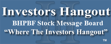 Bhp Billiton Plc (OTCMRKTS: BHPBF) Stock Message Board