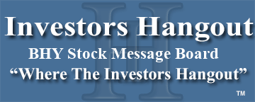 Blackrock High Yield Trust (NYSE: BHY) Stock Message Board
