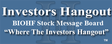 Biotech Holdings Ltd (OTCMRKTS: BIOHF) Stock Message Board