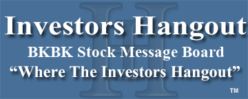 Britton & Koontz Capital Corp. (NASDAQ: BKBK) Stock Message Board