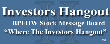 Boston Private Financial Holdings (NASDAQ: BPFHW) Stock Message Board