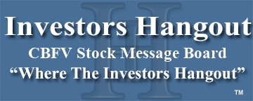 CB Financial Services Inc. (NASDAQ: CBFV) Stock Message Board