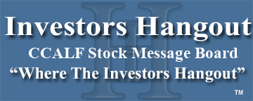Cascal Nv (OTCMRKTS: CCALF) Stock Message Board