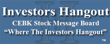 Central Bancorp Inc (NASDAQ: CEBK) Stock Message Board