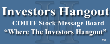 Cohort PLC (OTCMRKTS: COHTF) Stock Message Board