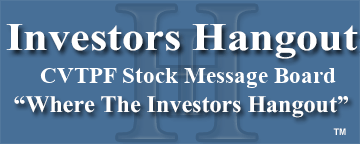 Cvtech Group Inc (OTCMRKTS: CVTPF) Stock Message Board