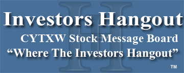 Cytori Therapeutics Inc (NASDAQ: CYTXW) Stock Message Board