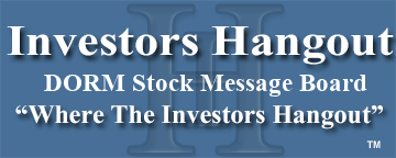 Dorman Products Inc. (NASDAQ: DORM) Stock Message Board