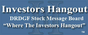 Drdgold Ltd Ord Shs (OTCMRKTS: DRDGF) Stock Message Board