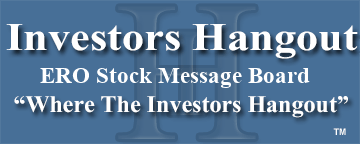 Ero Copper Corp (NYSE: ERO) Stock Message Board