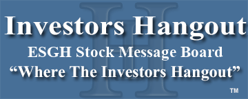 ESG Inc (OTCMRKTS: ESGH) Stock Message Board
