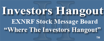Excellon Resources Inc. (OTCMRKTS: EXNRF) Stock Message Board