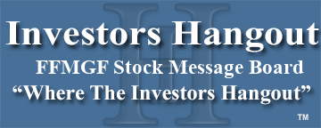 First Mining Finance Corp. (OTCMRKTS: FFMGF) Stock Message Board