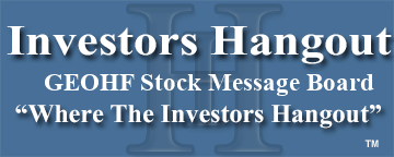 Geo Holdings Corp (OTCMRKTS: GEOHF) Stock Message Board