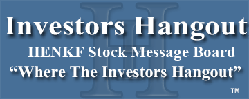 Henkel Kgaa Ord (OTCMRKTS: HENKF) Stock Message Board