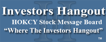 Hong Kong & China Ga (OTCMRKTS: HOKCY) Stock Message Board