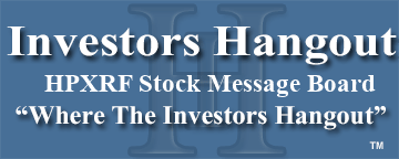 Hyperion Exploration Corp (OTCMRKTS: HPXRF) Stock Message Board