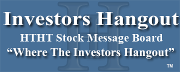 China Lodging Group Limited (NASDAQ: HTHT) Stock Message Board