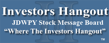 J D Wetherspoon Adr (OTCMRKTS: JDWPY) Stock Message Board