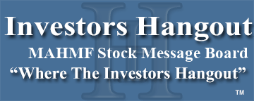 Mahindra&Mahindra Dp (OTCMRKTS: MAHMF) Stock Message Board