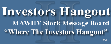 Man Wah Holdings Ltd (OTCMRKTS: MAWHY) Stock Message Board