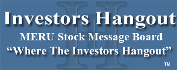 Meru Networks (NASDAQ: MERU) Stock Message Board