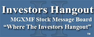 MGX Minerals Inc. (OTCMRKTS: MGXMF) Stock Message Board
