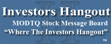 Modtech Hldgs (OTCMRKTS: MODTQ) Stock Message Board