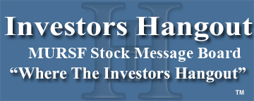 Murray & Rob Hldg Or (OTCMRKTS: MURSF) Stock Message Board