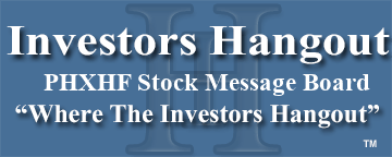 Phoenix Technology Income Fund (OTCMRKTS: PHXHF) Stock Message Board