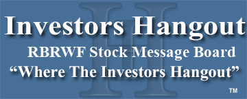 RBI Ventures Ltd. (OTCMRKTS: RBRWF) Stock Message Board