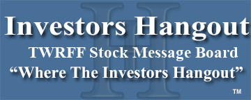 Tower Res Ltd (OTCMRKTS: TWRFF) Stock Message Board