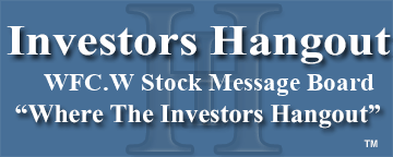 Wells Fargo And Co (NYSE: WFC.W) Stock Message Board