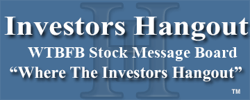 W T B Financial Corp (OTCMRKTS: WTBFB) Stock Message Board