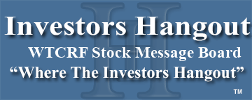 Western Troy Capital Resources, Inc. (OTCMRKTS: WTCRF) Stock Message Board