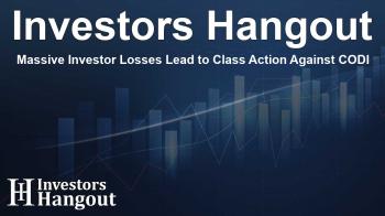 Massive Investor Losses Lead to Class Action Against CODI